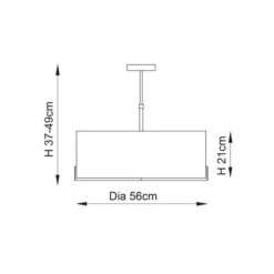 Vogue Balaton 3 Light Pendant Light -Home Lighting Store 30878690 alt07