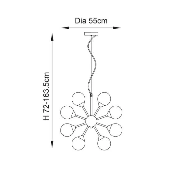 Vogue Elberton 28 Light Ceiling Light 12 Vogue Elberton 28 Light Ceiling Light - Image 10