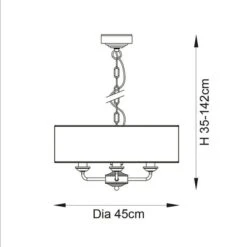 Vogue Sandringham 3 Light Pendant Light -Home Lighting Store 30878872 alt08