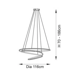 Vogue Tristan Large Pendant Light -Home Lighting Store 30878886 alt08