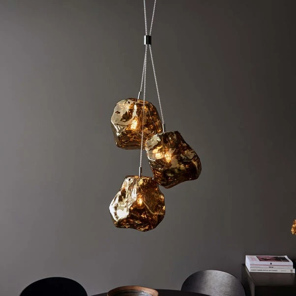 Vogue Omar 3 Light Cluster Ceiling Light 4 Vogue Omar 3 Light Cluster Ceiling Light - Image 2
