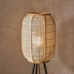 Vogue Zen Linen And Bamboo Floor Lamp -Home Lighting Store 30878911 alt03
