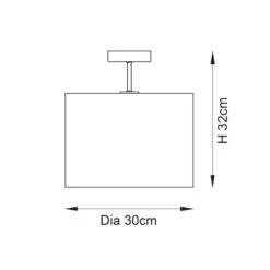 Vogue Marson Semi Flush Ceiling Light -Home Lighting Store 30878919 alt07