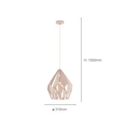 EGLO Carlton-P Apricot Pendant Light -Home Lighting Store 30886063 alt03
