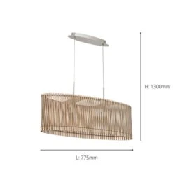 EGLO Sendero Maple Wood Pendant Light -Home Lighting Store 30886089 alt02