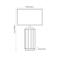 Lushan Scalloped Ceramic Table Lamp -Home Lighting Store 30889358 alt03