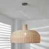 Caswell Rattan Dome Easy Fit Pendant Shade
