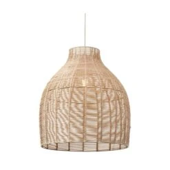 Caswell Rattan Cloche Easy Fit Pendant Shade -Home Lighting Store 30889360 alt03