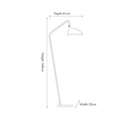 Toulon Matt Black Task Floor Lamp -Home Lighting Store 30889365 alt04