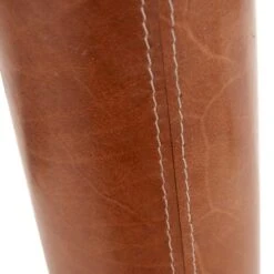 Laurence Tan Leather And Brass Cylindrical Table Lamp -Home Lighting Store 30889388 alt02