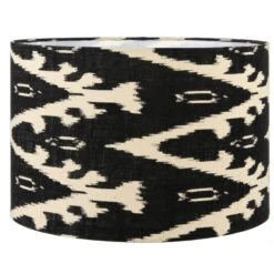 Lars Ikat Patterned Cylinder Lamp Shade -Home Lighting Store 30889412