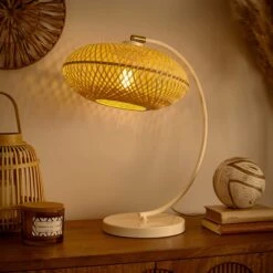 Lise Bamboo Arched Adjustable Table Lamp -Home Lighting Store 30894604 alt01