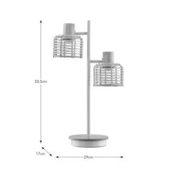 Emil Rattan 2 Light Adjustable Table Lamp 13 Emil Rattan 2 Light Adjustable Table Lamp -Home Lighting Store 30894611 alt08