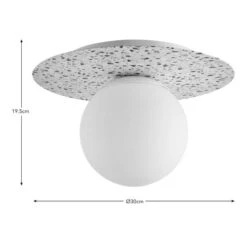 Elements Tela Bathroom Flush Ceiling Light -Home Lighting Store 30894875 alt08