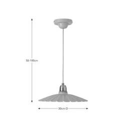 Maya Scallop Adjustable Pendant Light -Home Lighting Store 30894895 alt08