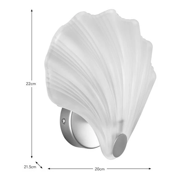 Shell Coastal Bathroom Wall Light 7 Shell Coastal Bathroom Wall Light - Image 5
