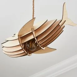 Whale Paint Your Own Easy Fit Pendant Shade -Home Lighting Store 30894938 alt03
