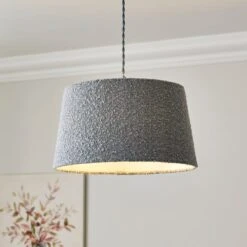 Churchgate Woodhouse Boucle Lamp Shade -Home Lighting Store 30898484