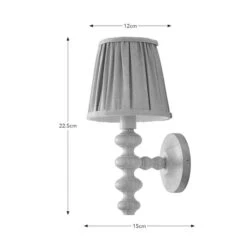 Bobby Pleated Paint Your Own Plug In Wall Light -Home Lighting Store 30898538 alt08
