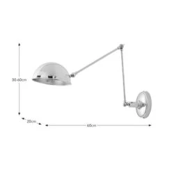 Churchgate Bitteswell Industrial Adjustable Wall Light -Home Lighting Store 30898542 alt08