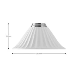 Lilbourne Ribbed Ceramic Easy Fit Pendant Shade -Home Lighting Store 30898550 alt08