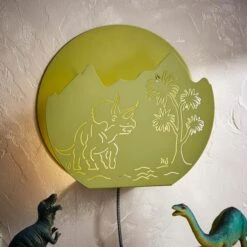 Dinosaur Metal Wall Light