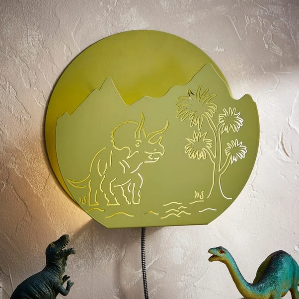 Dinosaur Metal Wall Light 3 Dinosaur Metal Wall Light