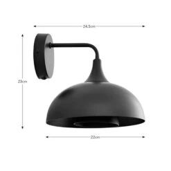 Elements Lennon 2 Tier Dome Plug In Wall Light -Home Lighting Store 30898671 alt08