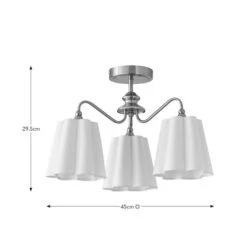 Nancy 3 Light Semi Flush Ceiling Light -Home Lighting Store 30898676 alt08