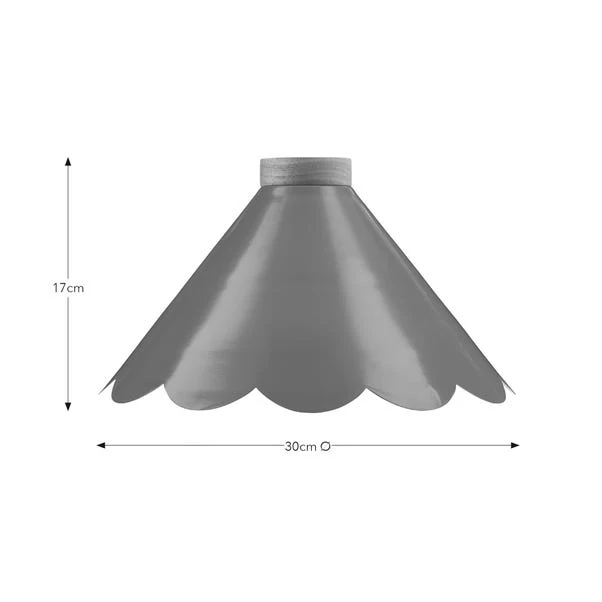 Remi Scalloped Easy Fit Pendant Shade 7 Remi Scalloped Easy Fit Pendant Shade - Image 5