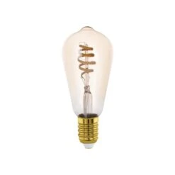 EGLO 9W Dimmable Spiral Filament LED ES Edison Smart Bulb 9 EGLO 9W Dimmable Spiral Filament LED ES Edison Smart Bulb -Home Lighting Store 30907013 alt02