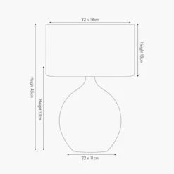 Gemini Gold Etched Ceramic Table Lamp -Home Lighting Store 30909384 alt04