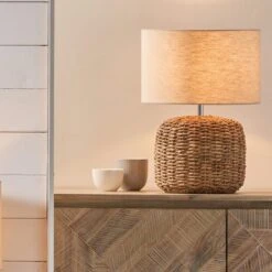 Acer Natural Woven Table Lamp -Home Lighting Store 30909400
