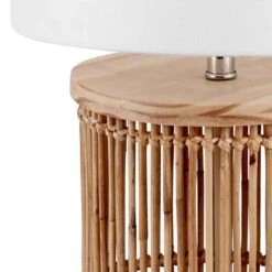 Sorbus Natural Ribbed Table Lamp -Home Lighting Store 30909403 alt02