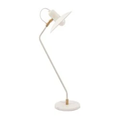 Camden Matt White Metal Angle Arm Task Table Lamp -Home Lighting Store 30909407 alt03