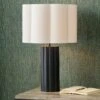 Petula Metal Scallop Table Lamp With Bloom Handloom Scalloped Cylinder Shade -Home Lighting Store 30909413