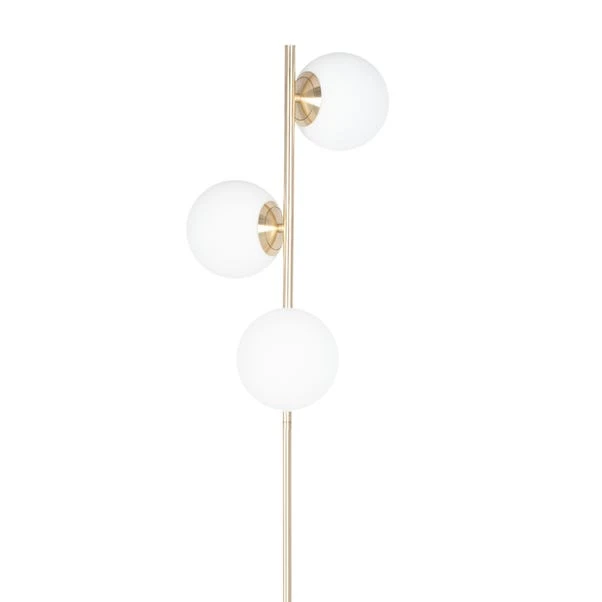 Asterope White Orb And Gold Metal Floor Lamp 6 Asterope White Orb And Gold Metal Floor Lamp - Image 4