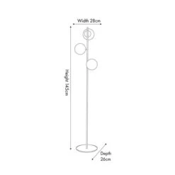 Asterope White Orb And Gold Metal Floor Lamp 11 Asterope White Orb And Gold Metal Floor Lamp -Home Lighting Store 30909424 alt04