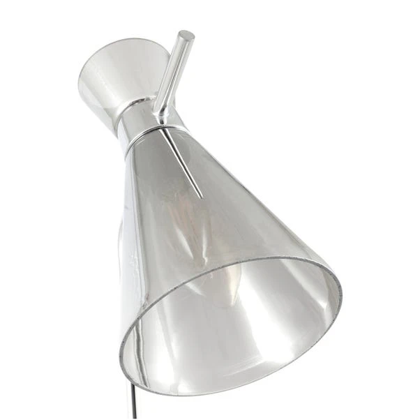Monroe Waisted Glass And Metal Floor Lamp 6 Monroe Waisted Glass And Metal Floor Lamp - Image 4