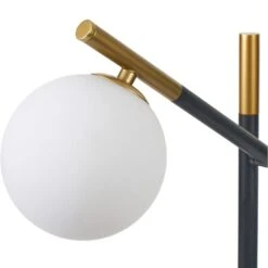 Wanda White Orb And Black Metal Floor Lamp -Home Lighting Store 30909431 alt02