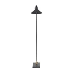 Canton Matt Black And Brass Metal Cone Floor Lamp -Home Lighting Store 30909432 alt02