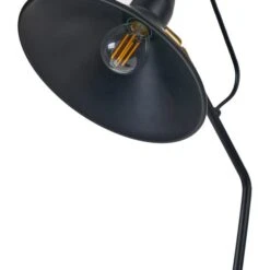 Canton Matt Black And Brass Metal Cone Floor Lamp -Home Lighting Store 30909432 alt04