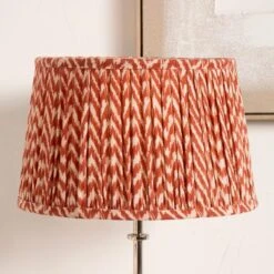 Vienna Chevron Mushroom Pleat Lamp Shade -Home Lighting Store 30909490