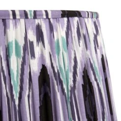 Izara Ikat Patterned Gathered Tapered Lamp Shade -Home Lighting Store 30909523 alt03