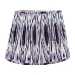 Izara Ikat Patterned Gathered Tapered Lamp Shade -Home Lighting Store 30909526 alt01