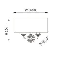 Vogue Sandringham 2 Light Wall Light 21 Vogue Sandringham 2 Light Wall Light -Home Lighting Store 30912740 alt08