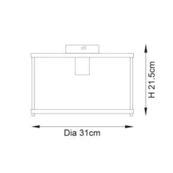 Vogue Beckett Industrial Flush Ceiling Light 20 Vogue Beckett Industrial Flush Ceiling Light -Home Lighting Store 30912741 alt08