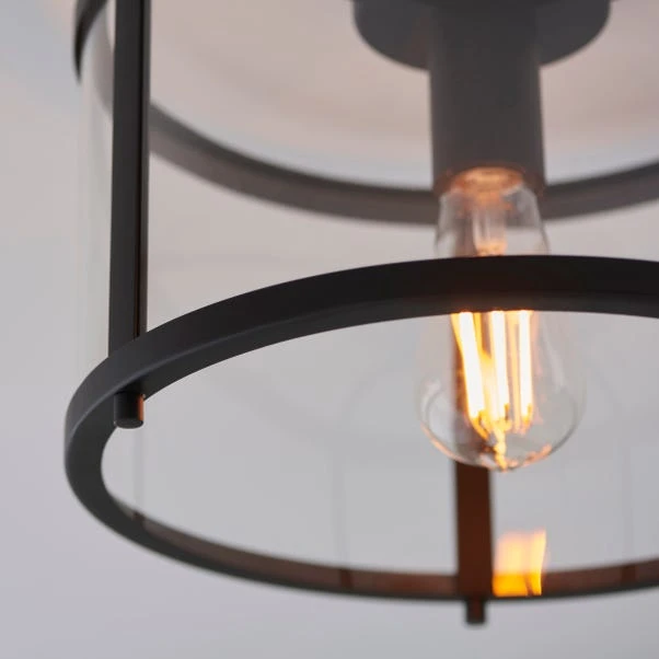 Vogue Beckett Industrial Flush Ceiling Light 4 Vogue Beckett Industrial Flush Ceiling Light - Image 2