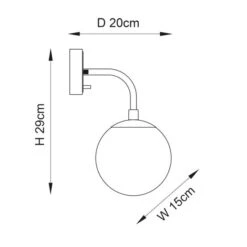 Vogue Newton Wall Light -Home Lighting Store 30912760 alt08