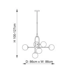 Vogue Newton 6 Light Ceiling Light -Home Lighting Store 30912762 alt08